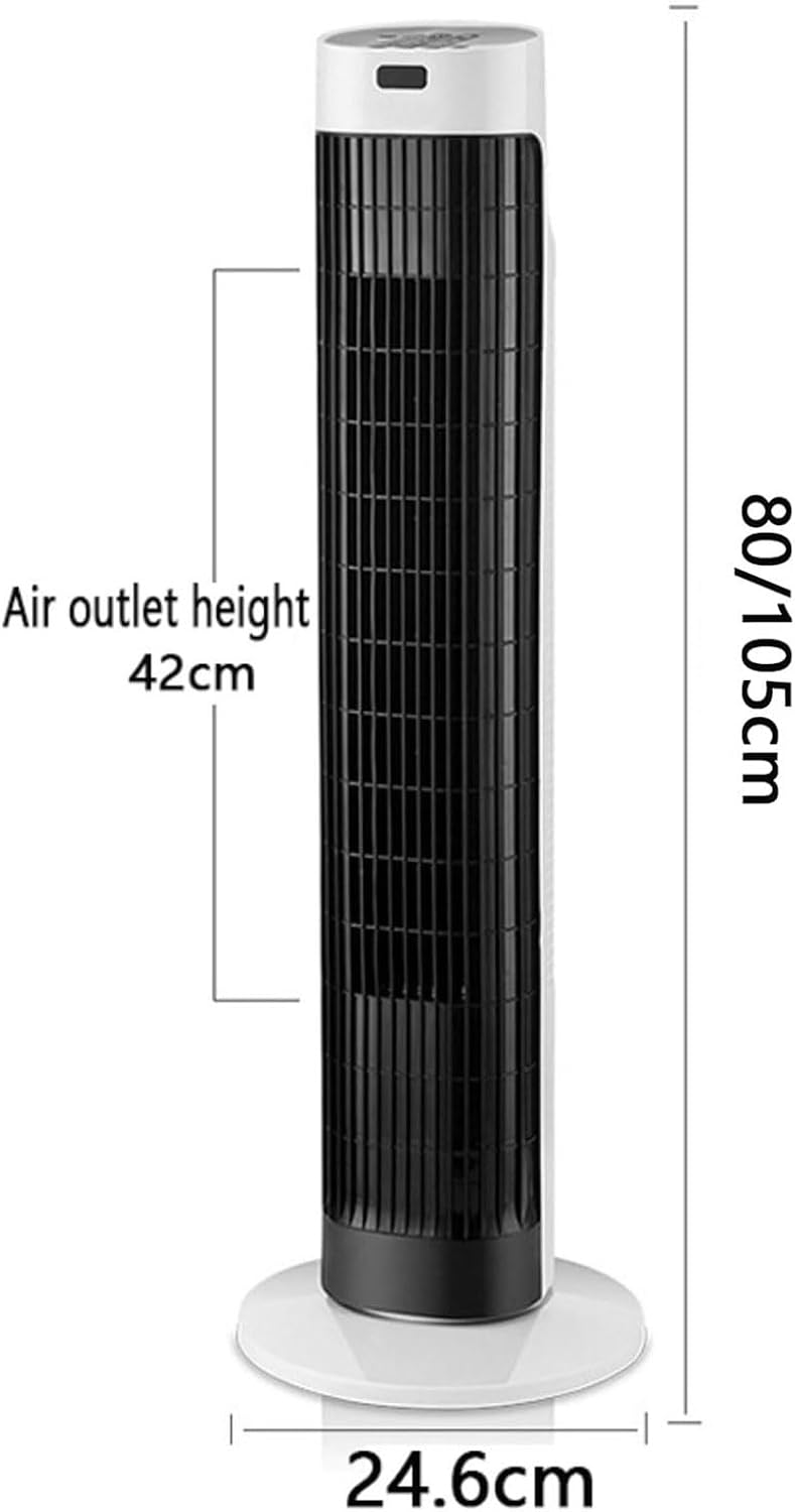 Ventilateur De Tour Portable Avec Télécommande, Refroidisseur D'air Silencieux De 3 Vitesses, Oscillant à 80 °, Minuterie 7H, Filtre Lavable Pour Bureau De Chambre