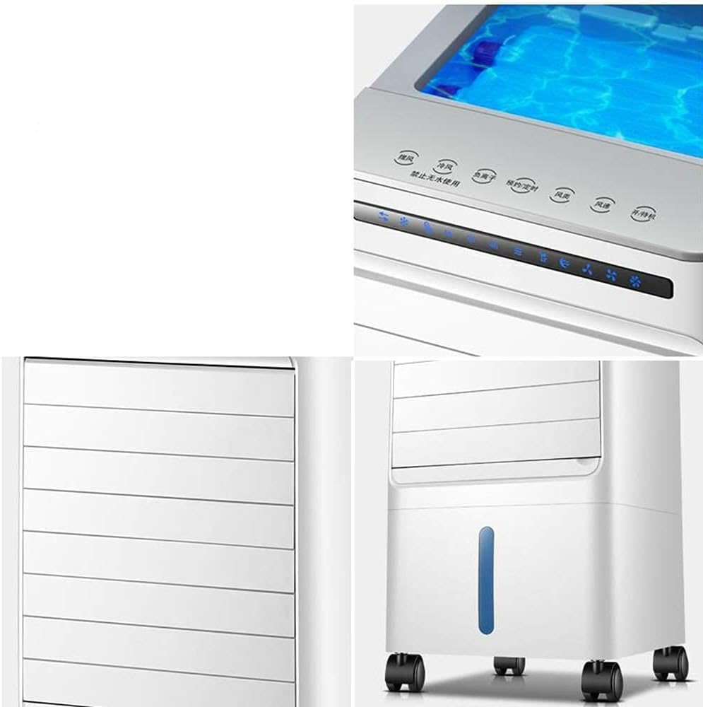 Ventilateurs Sur Pied Ventilateur De Climatisation, 3 Vitesses, Oscillation à 90°, Humidificateur à Synchronisation 7H, Refroidisseur D'air Par évaporation, Ventilateur De Refroidissement Pour Bureau,