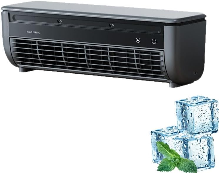 Refroidisseur D'air Portable (avec Brouillard De Glace Et Fonctions De Charge Sans Fil), Refroidissement Silencieux Turbo Pour Bureau De Chambre, Refroidisseur Compact Sans Conduit, économie D'énergie