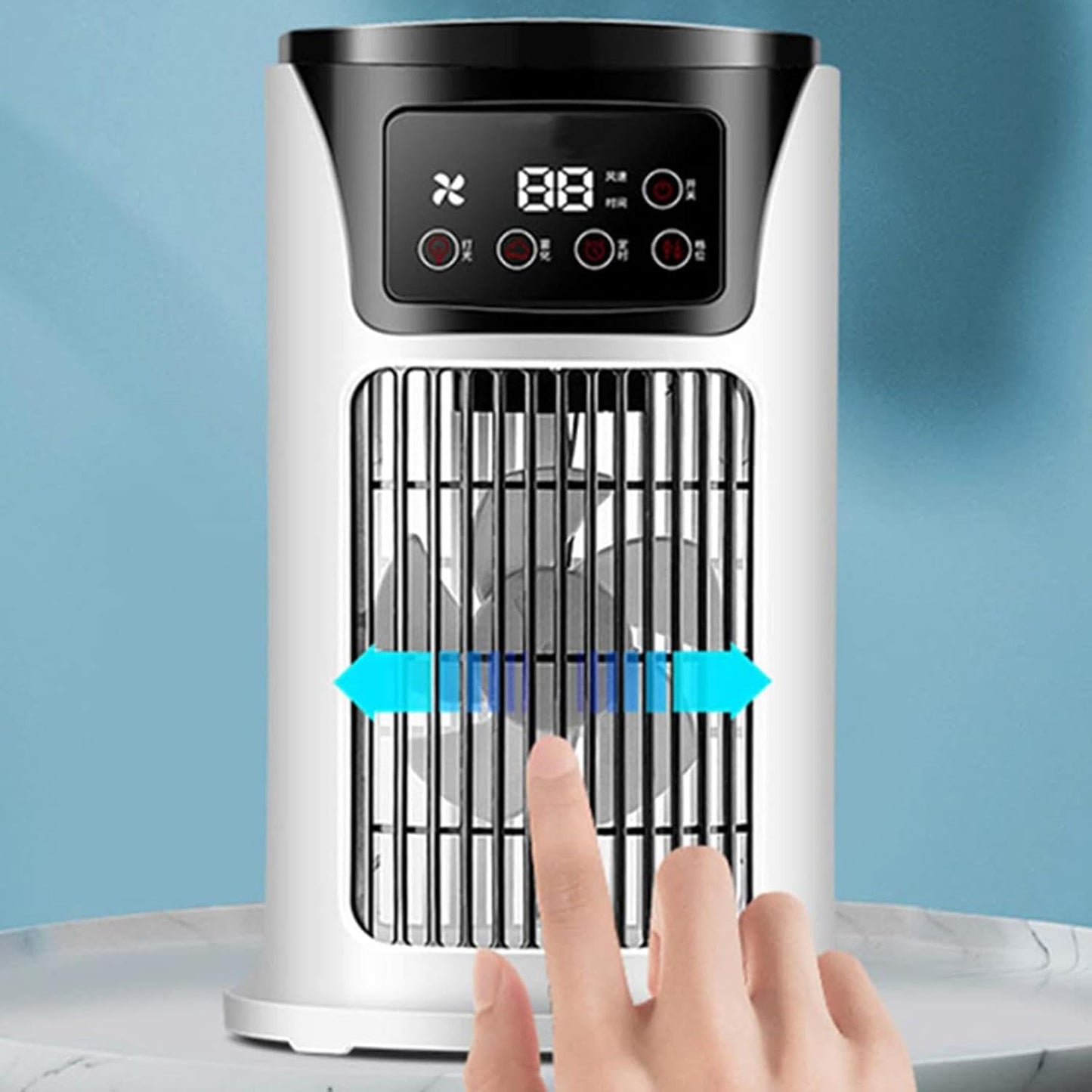 Ventilateur De Climatiseur Portable,Climatiseurs Portables | Climatisation Personnelle - Petit Refroidisseur D'air De Ventilateur De Refroidissement Silencieux De Climatisation Pour La Chambre à Couch