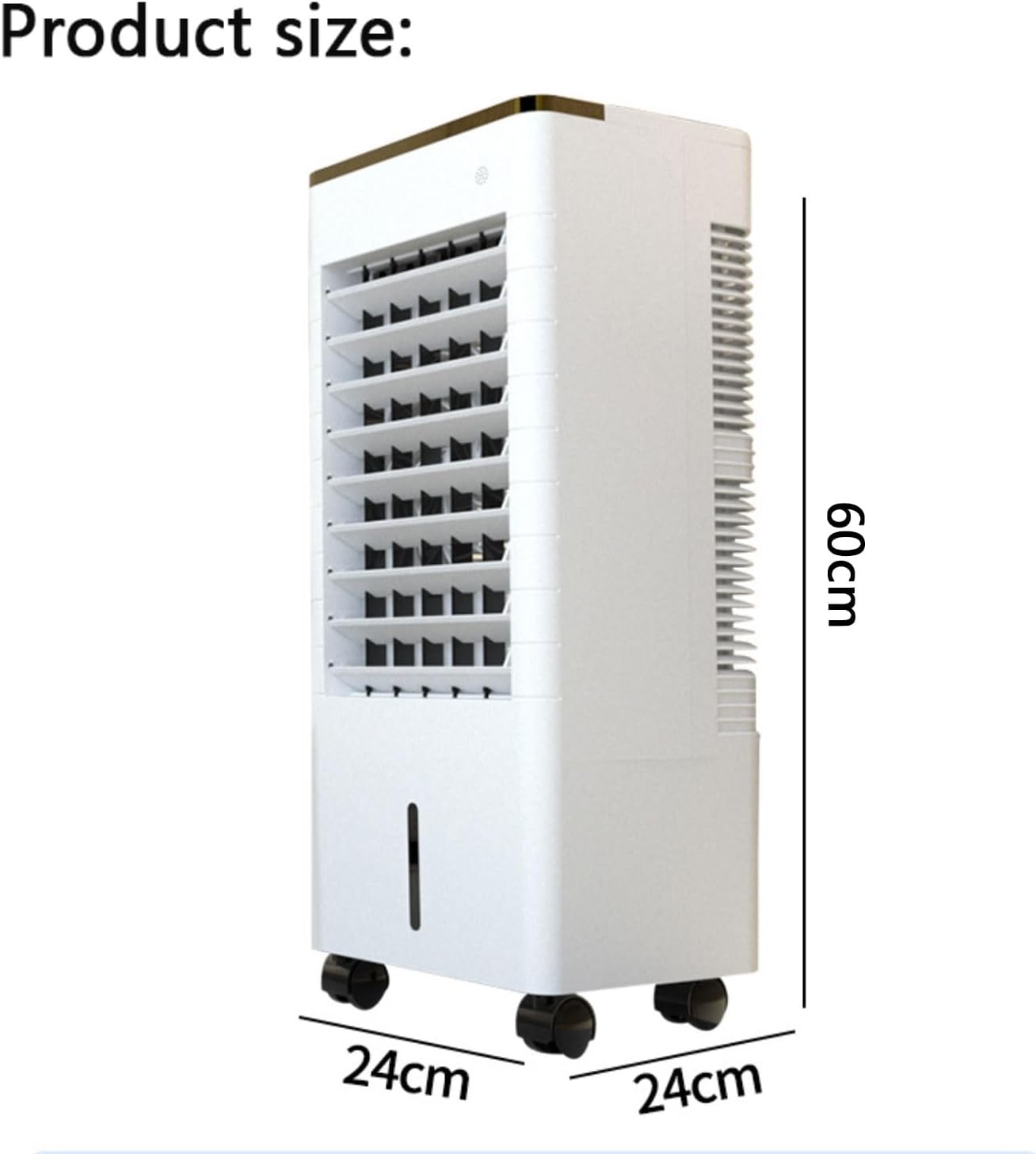 GENERIC Climatiseur Portable à évaporation Avec Ventilateur Silencieux à 3 Vitesses, Minuterie 12 H, Grand Réservoir D'eau, Idéal Pour La Chambre, Le Bureau Et Le Camping.