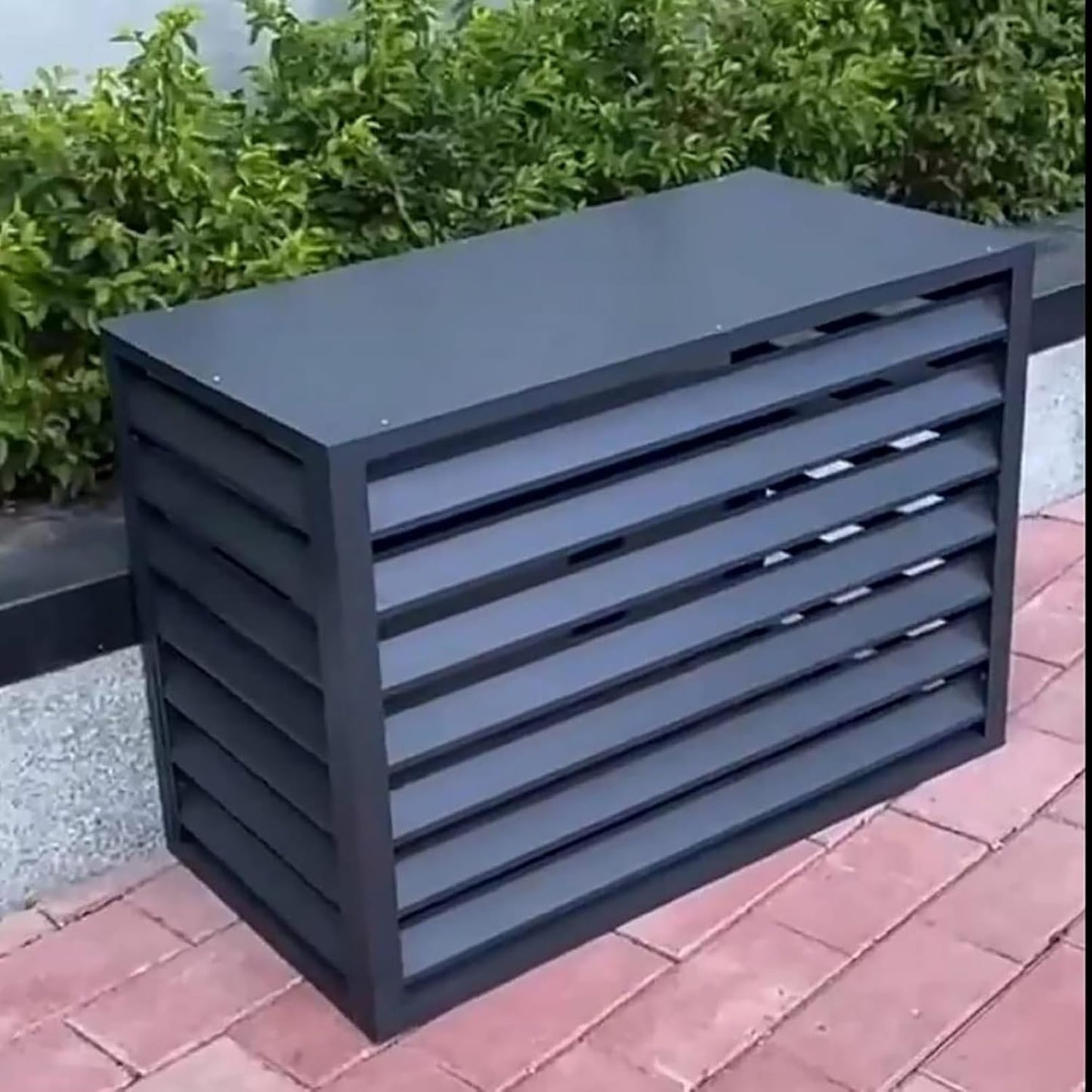 GENERIC Housse De Climatiseur En Aluminium Toutes Saisons – Clôture D'intimité Extérieure, Ion Pour Unités Centrales, Couvercle De Condensateur Résistant Aux UV Pour Une Utilisation Toute L'année