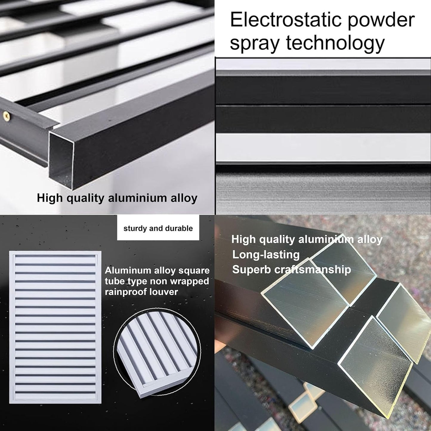 Housse En Aluminium Résistant Aux Intempéries Pour Climatiseur – Unité Extérieure Ion Avec Design élégant De Clôture Pour Une Utilisation En Intérieur Et En Extérieur