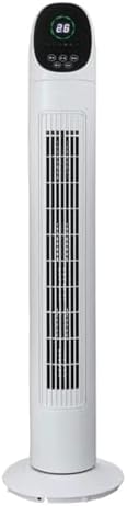  Ventilateur De Tour Sans Lame Avec Affichage Numérique, 3 Vitesses, Oscillation à 80 ° Et Minuterie 7.5H, Refroidisseur D'air Portable Silencieux Pour Chambre à Coucher, Bureau à Domicile, Conception