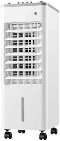  Ventilateur Rafraîchisseur D'air Portable Par évaporation Avec Cristaux De Glace, Déshumidificateur Et Oscillation à 90° Pour Chambre Et Bureau, 3 Vitesses, Double Réservoir, Circulation D'air écoén