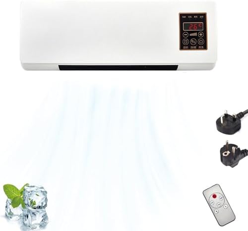  Climatisation Murale 12000 BTU, Portable & Calme, Chauffage De Refroidissement Sans Installation, Inverter Tech Pour Un Fonctionnement économique, Idéal Pour Le Bureau Et La Chambre à Coucher, Incl.Té