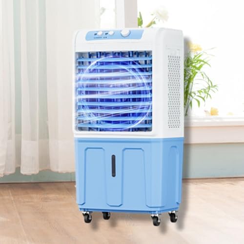 GENERIC Refroidisseur D'air Portable Sans Ventil 40L Réservoir 3-en-1 Refroidisseur De Marais évaporatif Avec Paquets De Glace 120 Oscillation Télécommande Faible Bruit Pour Le Bureau De Chambre à Coucher Pat