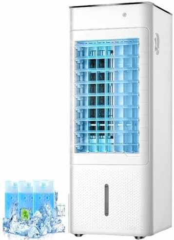 Conditeur D'air Portable 4 En 1 Avec Appareil De Chauffage, 7000 BTU Refroidisseur Et Humidificateur D'avis, Télécommande, 12H Minuterie, 3 Vitesses, 120 Oscillat Pour Usage Domestique, Aucun Tuyau Né