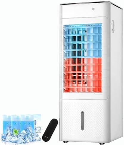  Conditeur D'air Portable 4 En 1 Avec Appareil De Chauffage, 7000 BTU Refroidisseur Et Humidificateur D'avis, Télécommande, 12H Minuterie, 3 Vitesses, 120 Oscillat Pour Usage Domestique, Aucun Tuyau Né