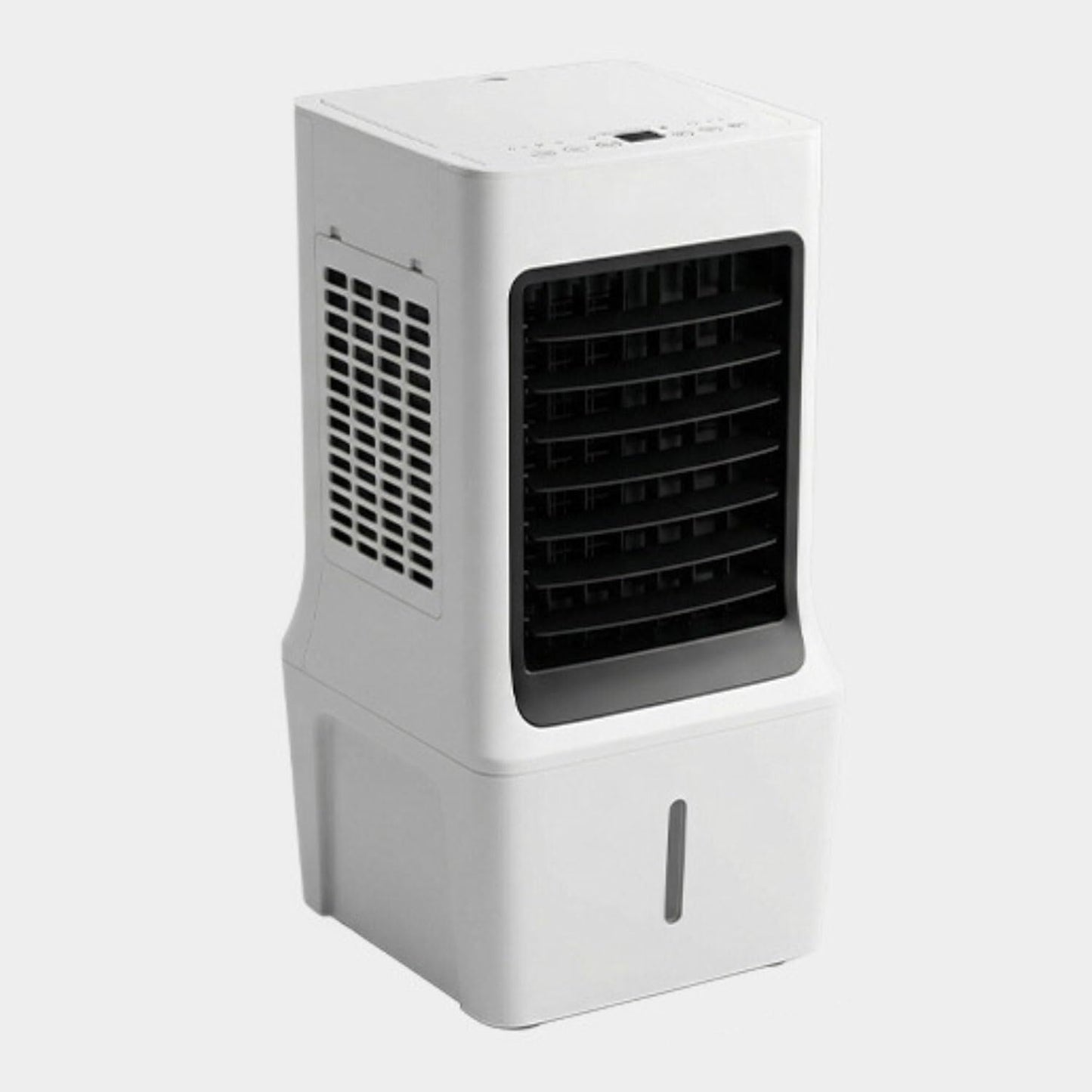  Refroidisseur à évaporation Mobile - Réservoir D'eau De 12 L - Refroidisseur D'air Silencieux Avec Refroidissement à Eau - 3 Vitesses - Débit D'air 180 M³/h - Pour Chambre à Coucher, Salon Et Bureau