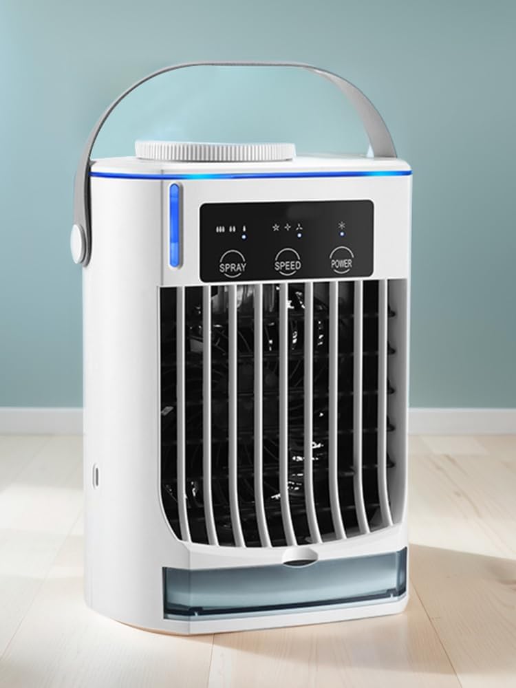 Ventilateur Brumisateur Portable, Ventilateur De Pulvérisation D'eau, Refroidisseur D'air Personnel USB Par évaporation à 3 Vitesses Avec Réservoir D'eau De 500 Ml Pour Le Camping, L