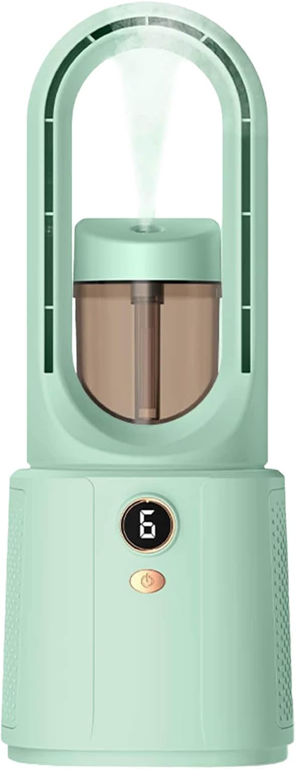 GENERIC Refroidisseur D'air Portable Rechargeable Par USB, Ventilateur Par évaporation Avec 6 Vitesses, Autonomie De 1 à 3 Heures, Design ABS Léger