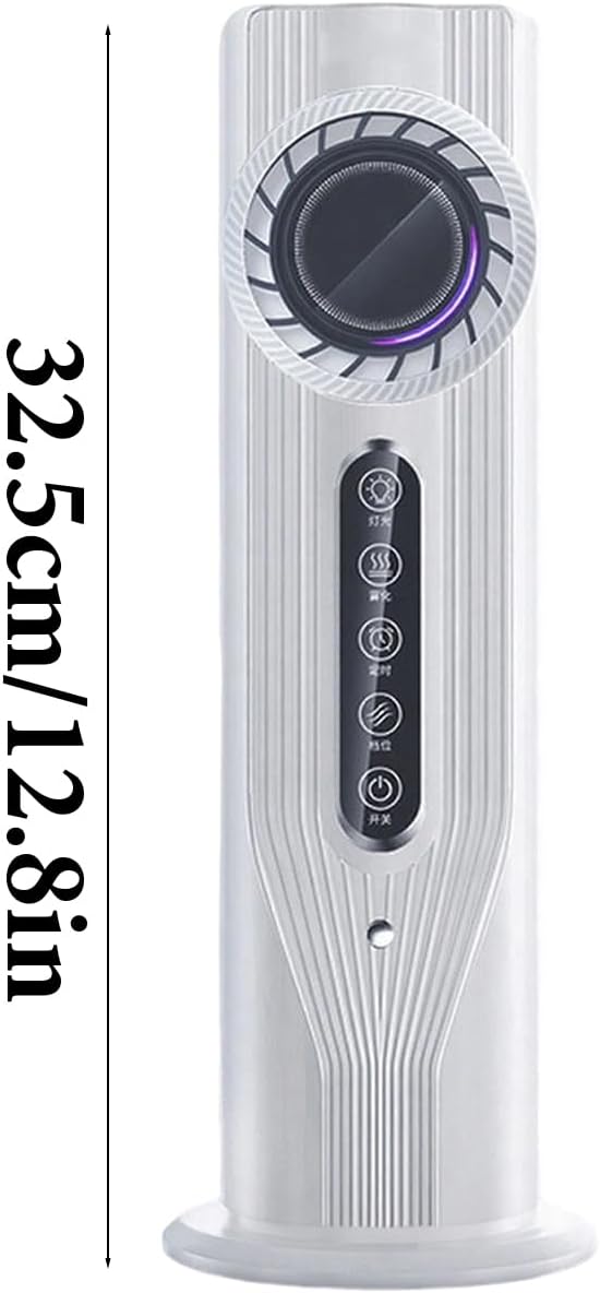  Climatiseur Mobile Sans Évacuation, Rafraichisseur D'Air Silencieux, Ventilateur Colonne Sans Lame, Climatiseur Portable Pour Chambre, Ventilateur De Table, Refroidisseur D'Air Gris Argent