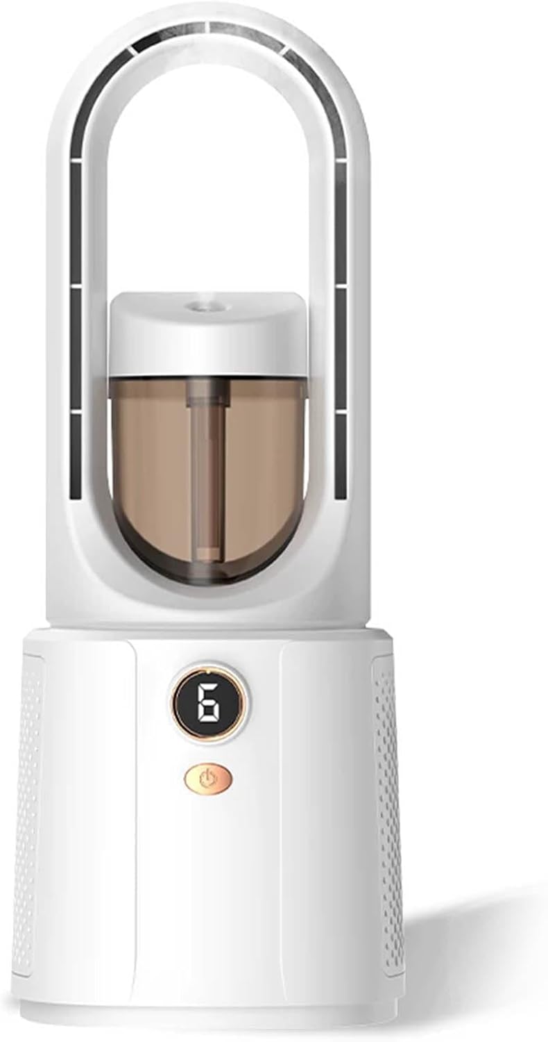 GENERIC Refroidisseur D'air Portable Rechargeable Par USB, Ventilateur Par évaporation Avec 6 Vitesses, Autonomie De 1 à 3 Heures, Design ABS Léger