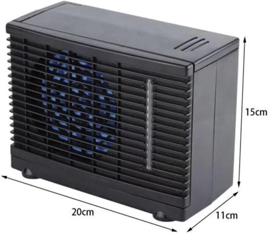  Ventilateur De Refroidissement Portable Pour Voiture Avec Climatiseur Réglable, Système De Refroidissement Par évaporation D'eau Et Glace, Ventilateur De Bureau à Faible Bruit Pour Véhicule, Camion