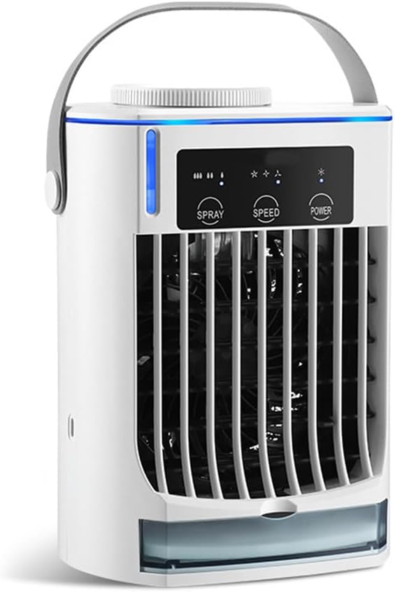  Ventilateur Brumisateur Portable, Ventilateur De Pulvérisation D'eau, Refroidisseur D'air Personnel USB Par évaporation à 3 Vitesses Avec Réservoir D'eau De 500 Ml Pour Le Camping, L