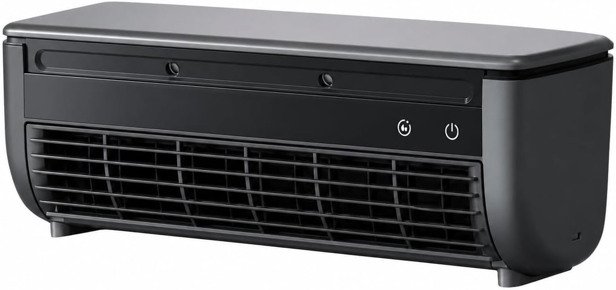 Mini Climatiseur Mobile Refroidisseur D'Air 3 Vitesses De Ventilateur Pas D'Installation, Refroidissement Silencieux Pour Camping-Car, Chambre, Bureau, Camping (Blanc)