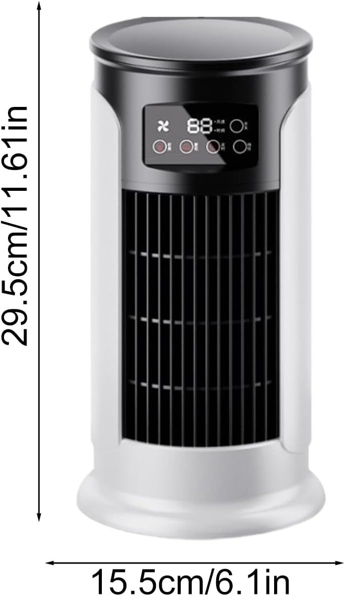  Ventilateur Climatiseur, Ventilateur Personnel Rafraîchisseur D'Air Évaporatif, Vitesses Réglables - Réservoir 300ml - Silencieux Pour Bureau, Domicile Et Voyage