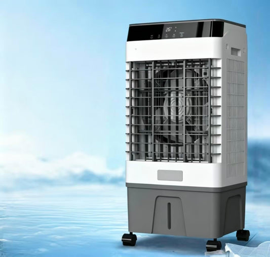GENERIC Refroidisseur D'air évaporatif Portable Avec Réservoir D'eau De 40 L, Télécommande, 3 Vitesses, Oscillation à 120° Pour Rafraîchir L'intérieur Et L'extérieur De La Maison Et Du Bureau.