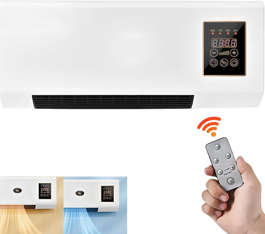  Climatisation Murale Portable 2000W Avec Télécommande Et Minuterie.Réfrigérateur Et Chauffage Efficaces Pour La Maison, Le Bureau, La Chambre à Coucher. Fonctionnement Silencieux, Contrôle Intelligent