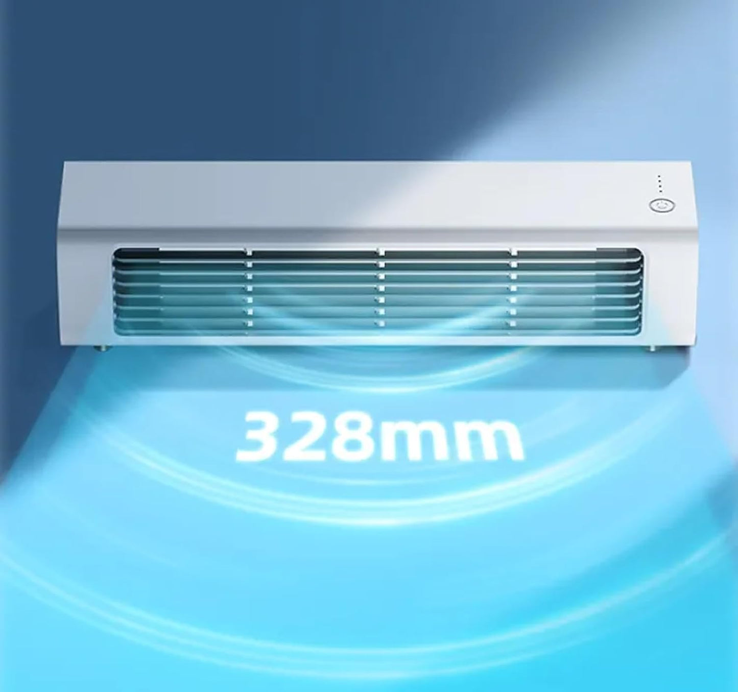  Ventilateur De Refroidissement Portable à 3 Vitesses, Refroidisseur D'air Mural Sans Fil Avec Autonomie 24H, Climatisation Personnelle Silencieuse Pour Bureau De Chambre à Coucher Bureau Voiture Burea