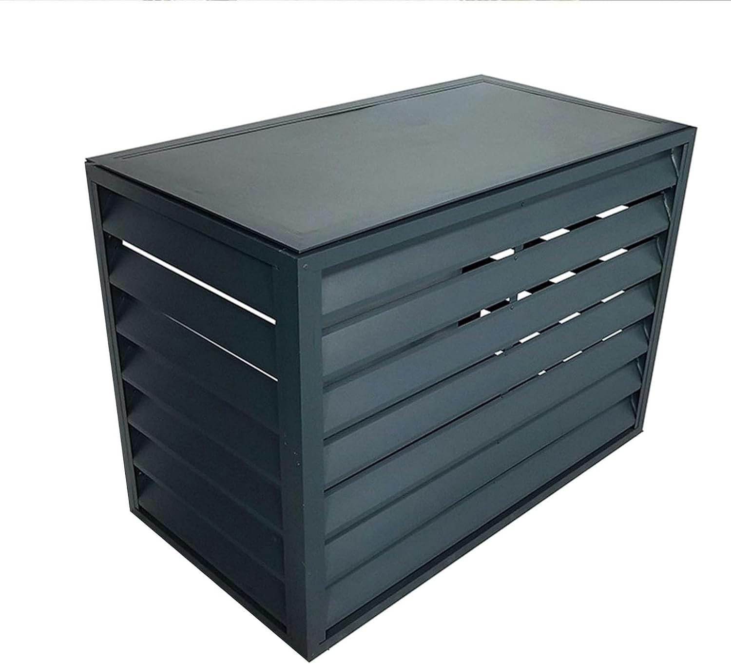  Housse De Climatiseur En Aluminium Et Bouclier De Pompe à Chaleur, Clôture De Protection Extérieure Pour Mini Climatiseur Séparé, Housse Extérieure Résistante Aux Intempéries, Solution Cachée Pour