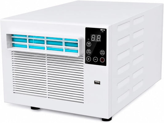 GENERIC 1876BTU Unité De Courant Alternatif Portable, Déshumidificateur Compact Pour L'espace De 5m2, Contrôle De Refroidissement Et D'humidité Silencieux, Mouvement Facile Avec Roulettes, Aucune Unité Extéri
