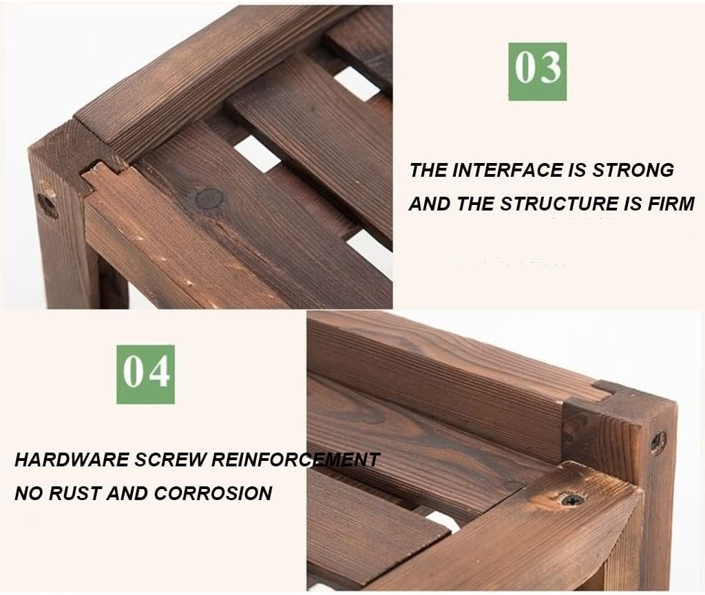  Housse De Climatiseur Extérieur En Bois, Condenseur Extérieur à Persiennes, Support Pour Plantes Marron, Boîtier De Poubelle Dissimulé, Facile à Installer