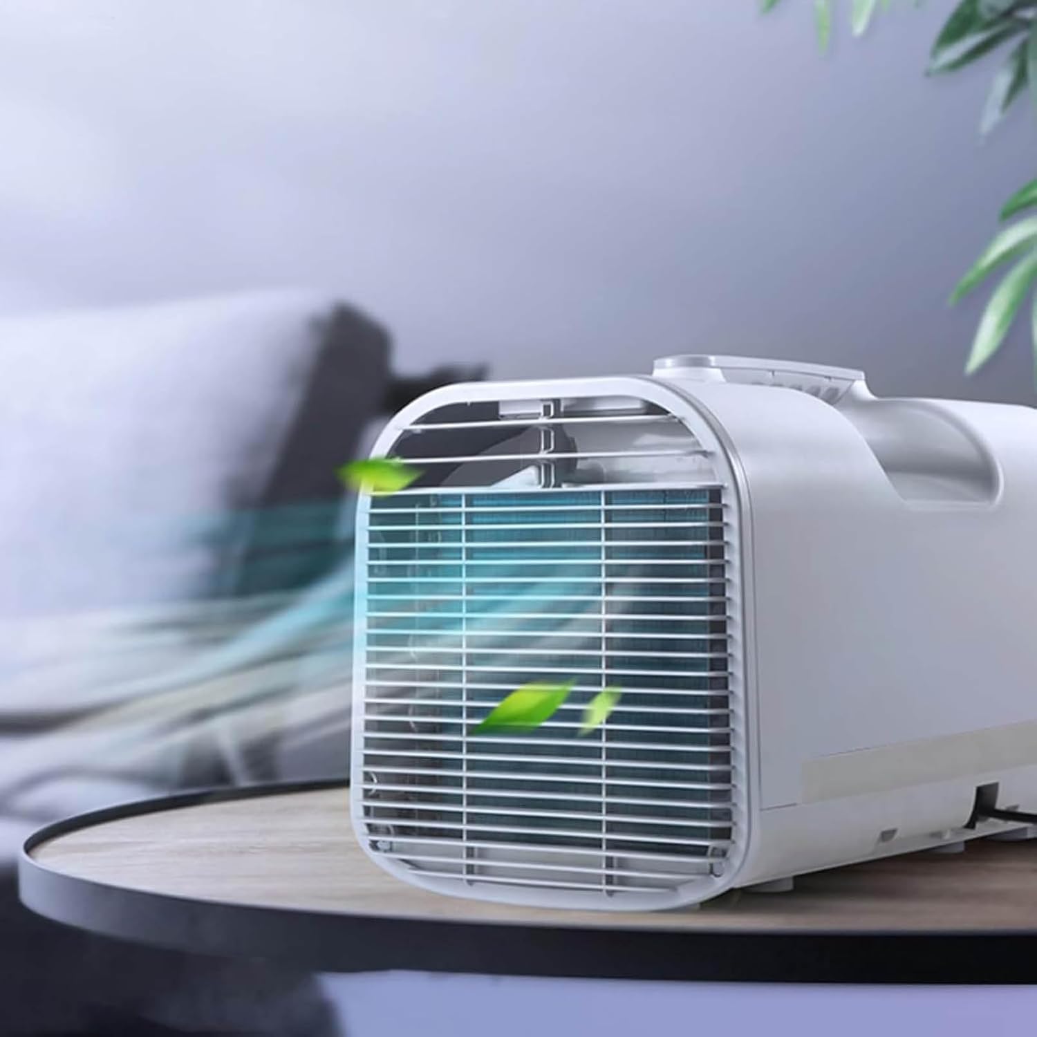 GENERIC Climatiseur, Ventilateur Personnel Compact Pour La Chambre Et Le Bureau, Rafraîchisseur D'air Portable Pour Le Camping, Le Camping-Car Et La Maison