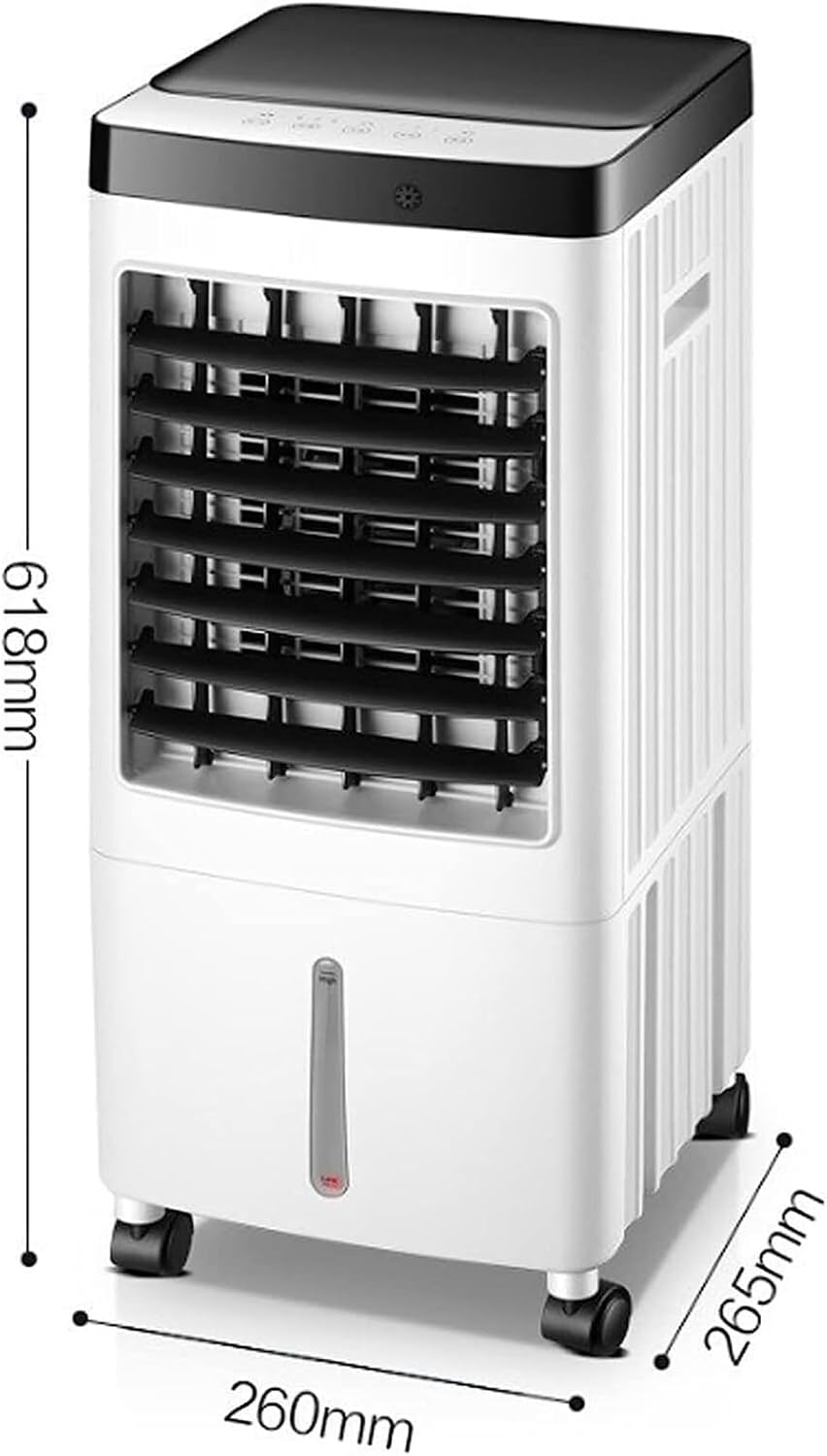 Climatiseur Portable, 3 Niveaux De Vitesse Réglables, Refroidisseur Sans Tuyau D'aération For Bureau à Domicile, Capacité 10 L, Minuterie 1 7 Heures, Pièce économe En énergie