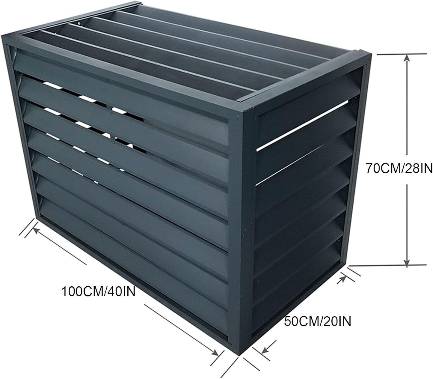 GENERIC Housse De Protection Pour Climatiseurs D'extérieur - Résistante à L'eau - Design Durable Et Respectueux De La Clôture - Accessoire Essentiel Pour CVC - Bouclier Résistant Aux Intempéries