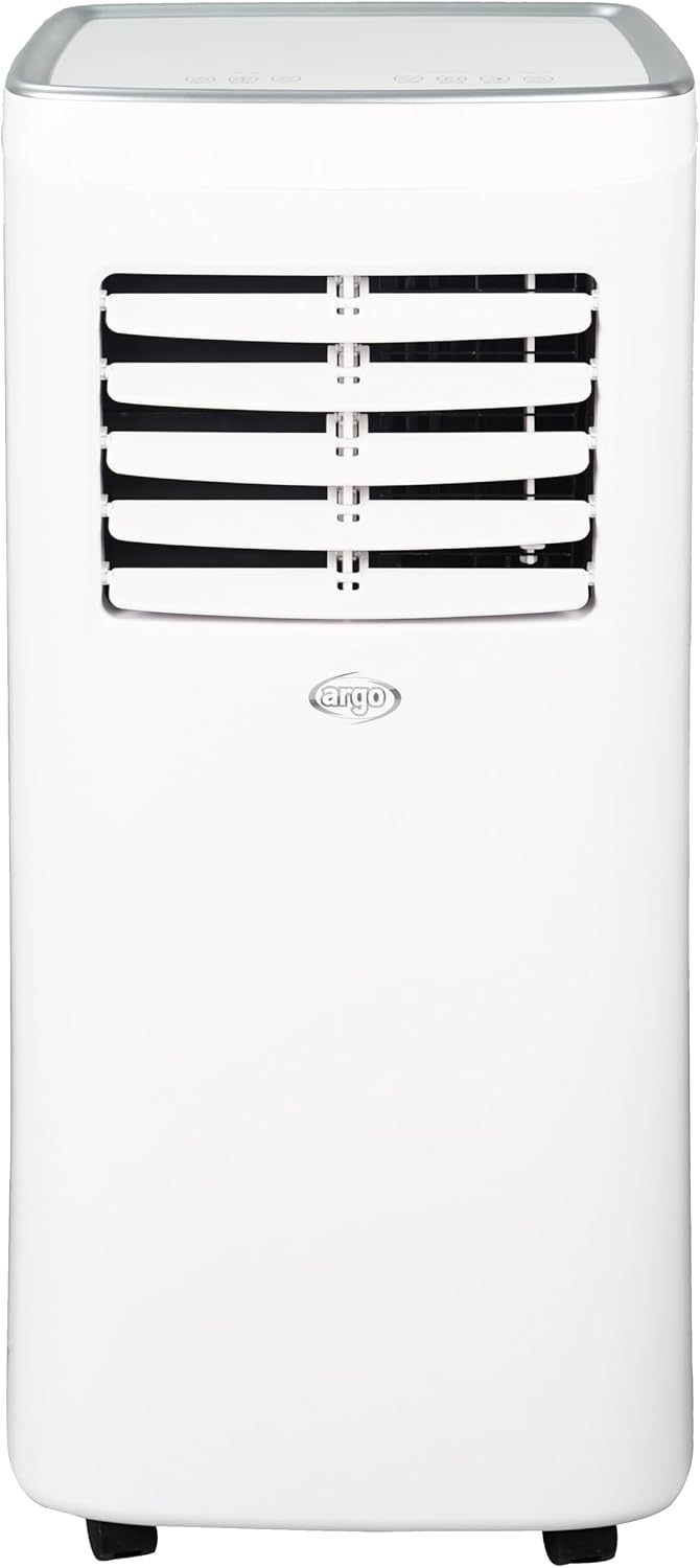  ARGO - Climatiseur Mobile Compact Étienne - 3 Fonctions Refroidissement Ventilation Déshumidification - 8000 BTU/h - Classe Énergétique A - Blanc - 69 X 32.8 X 33.4 Cm - ARG-ETIENNE
