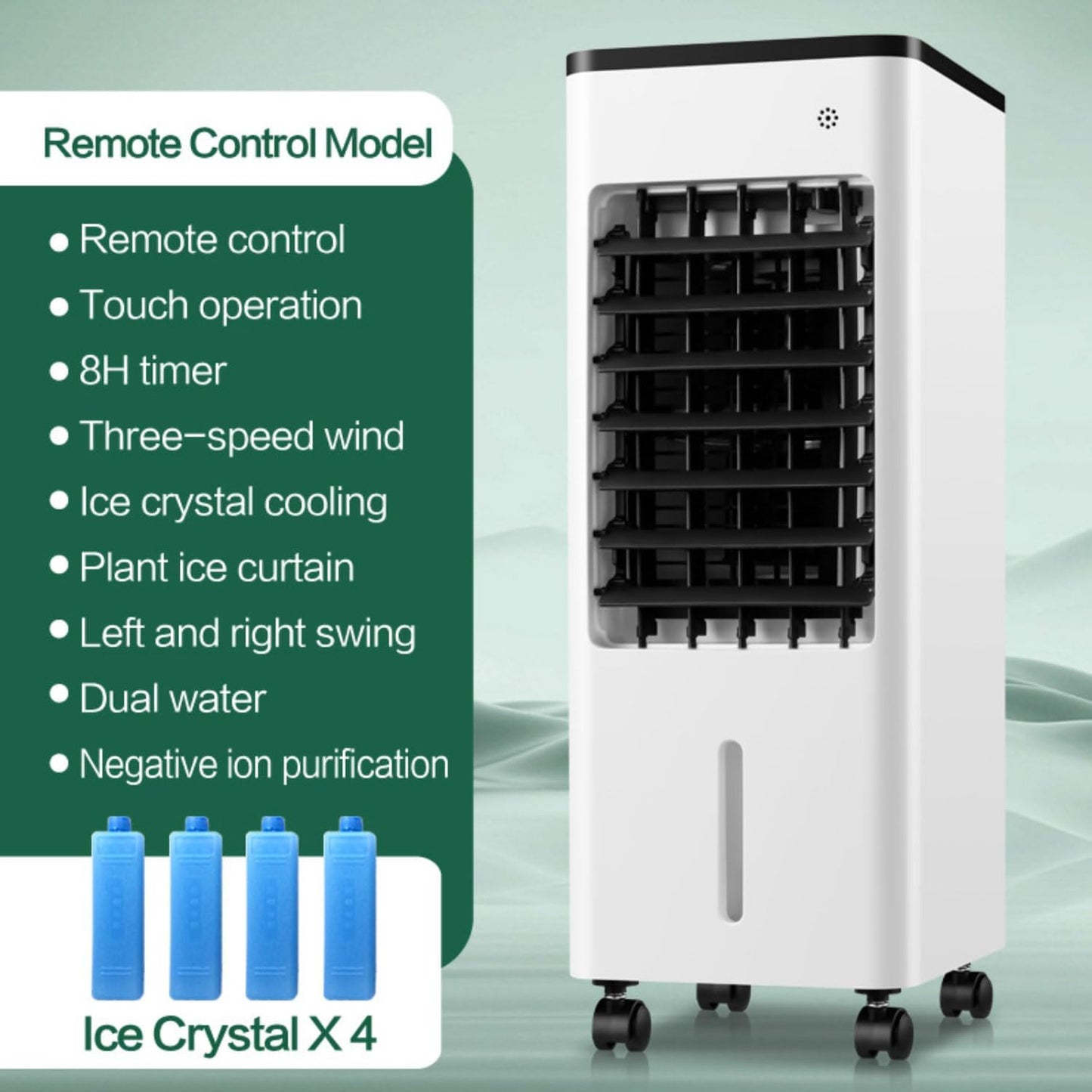 GENERIC Climatiseur Portable - Refroidisseur D'évaporation Avec écran LED, Humidificateur Pour La Maison Et Le Bureau