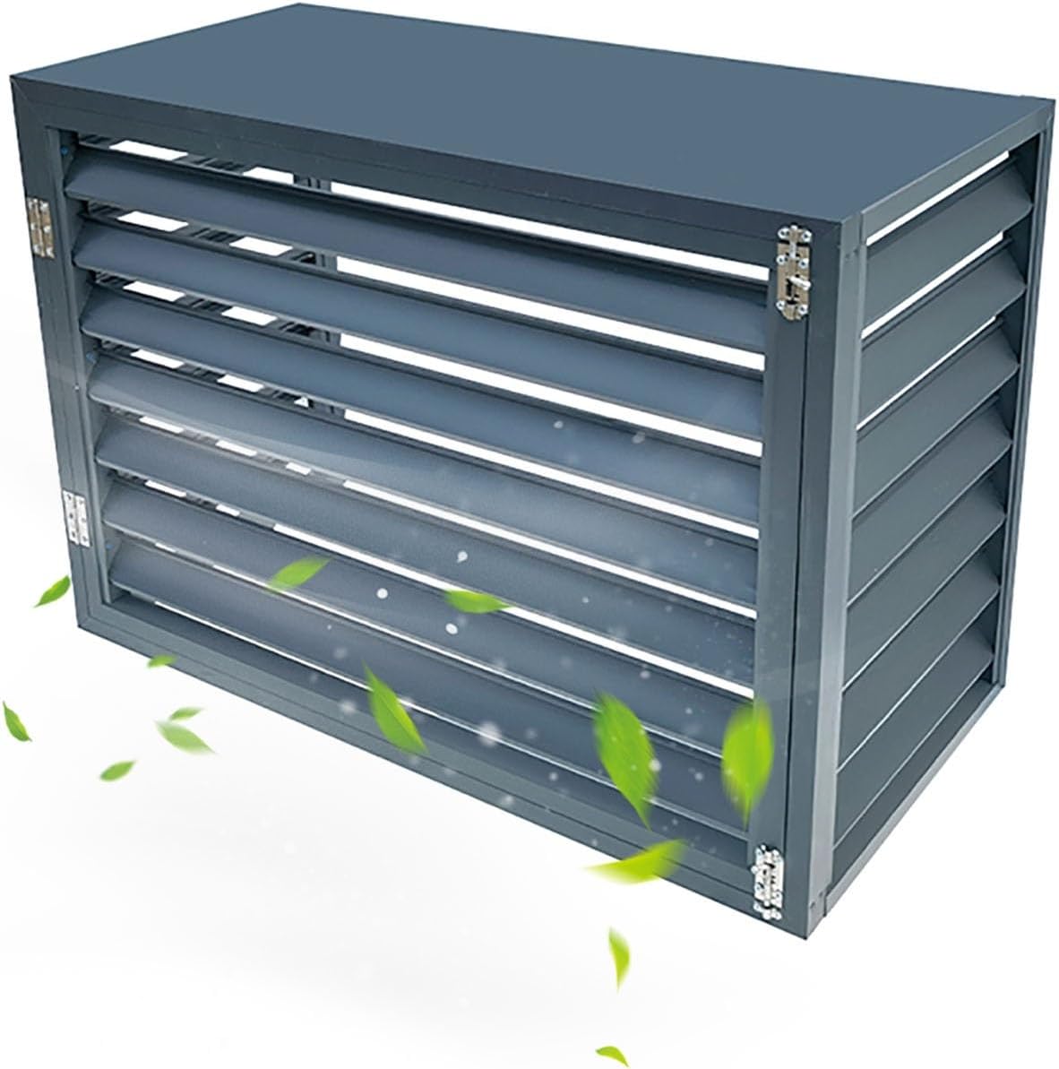 GENERIC Housse De Protection Pour Climatiseur Extérieur En Aluminium - Clôture D'intimité - Antivol Et Réduction Du Bruit - 100 X 50 X 70 Cm