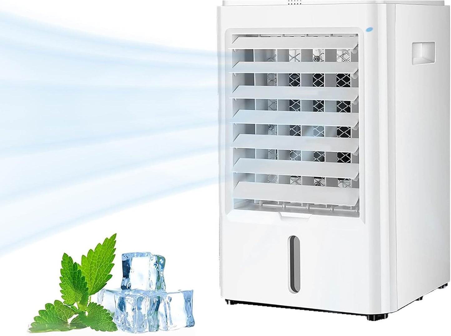  Climatiseur Portable, Mini Refroidisseur D'air Anti-Fuite à 3 Vitesses, Climatiseur Personnel à Glace Pour Chambre, Bureau, Maison, Tente,12V