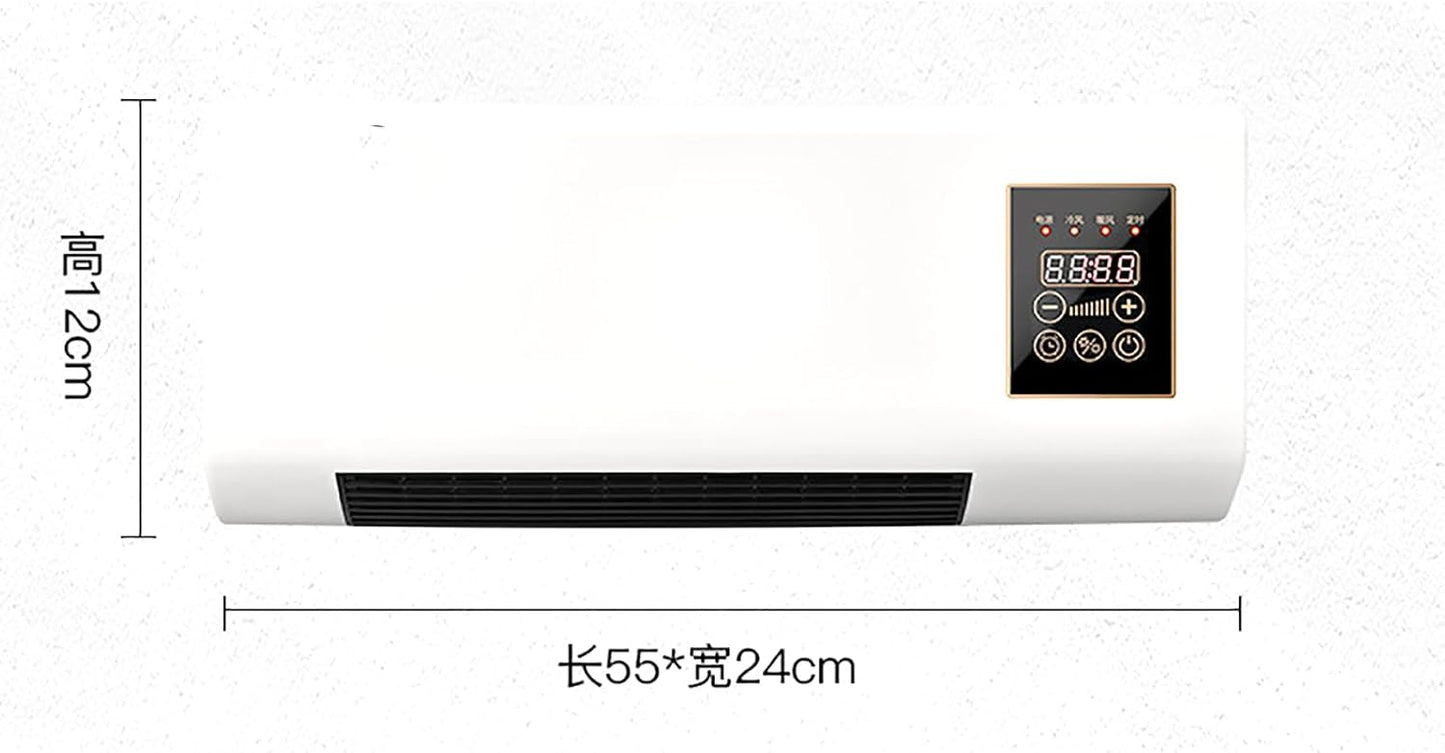  Climatisation Murale Portable 2000W Avec Télécommande Et Minuterie.Réfrigérateur Et Chauffage Efficaces Pour La Maison, Le Bureau, La Chambre à Coucher. Fonctionnement Silencieux, Contrôle Intelligent