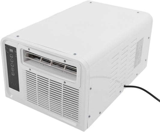  SIXRUN Climatiseur Compresseur, Climatisation Contrôle Vocal Air Froid/Chaud Avec Télécommande Pour Bateau Caravane Dortoir Espace De 1 à 10㎡ (Prise UE 220V)