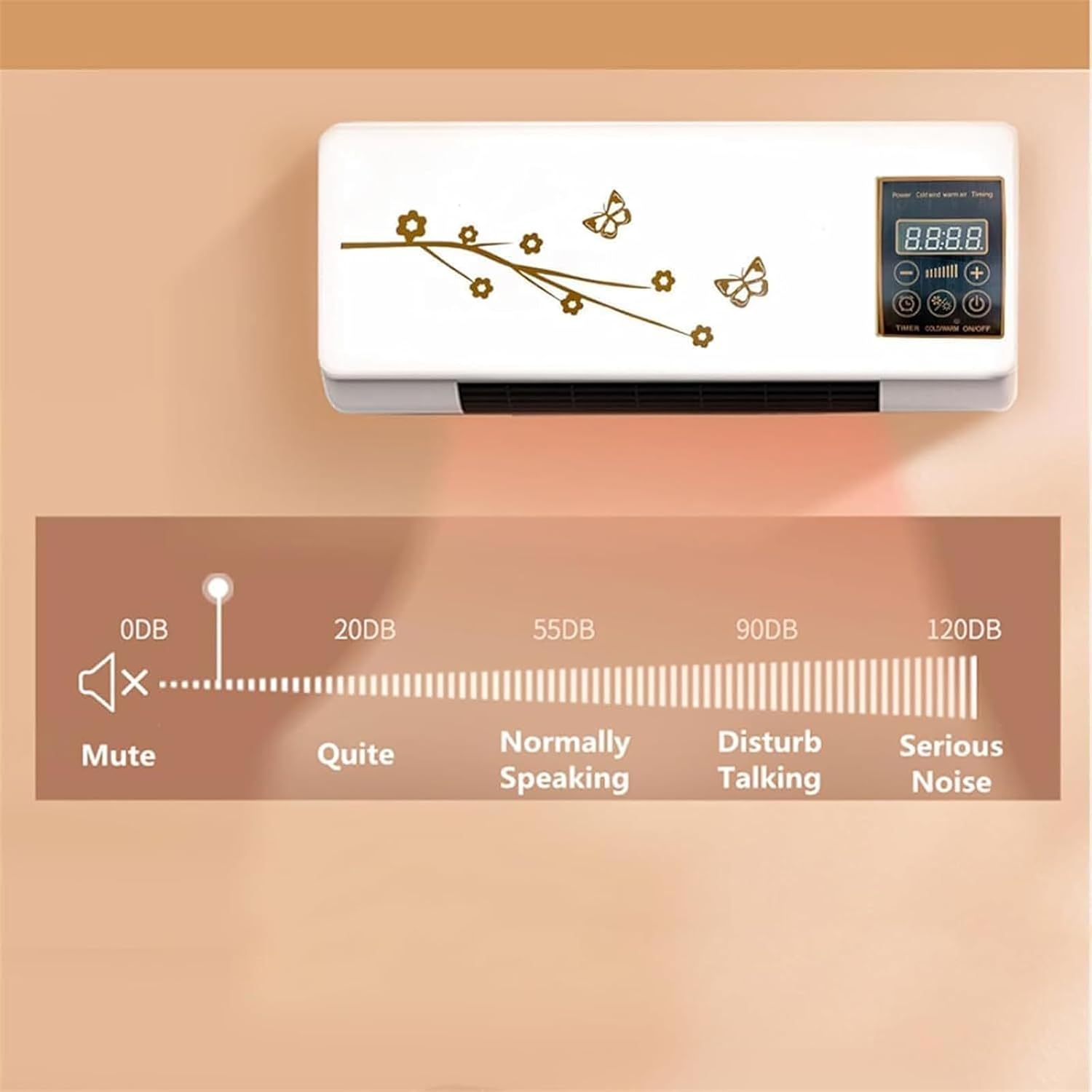  Climatiseur 1800W, Compact & Calme, Refroidissement Mural Mobile Avec Minuterie, Idéal Pour Le Bureau Et La Maison, Contrôle Efficace De La Température, Facile à Installer
