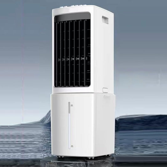 GENERIC Refroidisseur D'air évaporatif De Ventilateur De Climatisation Portable Avec Réservoir D'eau 12L Et 2 Packs De Glace 60W Efficace D'énergie 3 Vitesses 90° Oscillation 35dB Unité De Refroidissement De