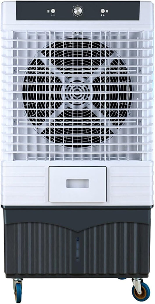  Refroidisseur D'eau Par évaporation, Climatiseur De 80 Litres Pour Garage, Unité De Refroidissement Extérieure Avec Roulettes Universelles, évaporateur Portable Haute Capacité Pour La Maison