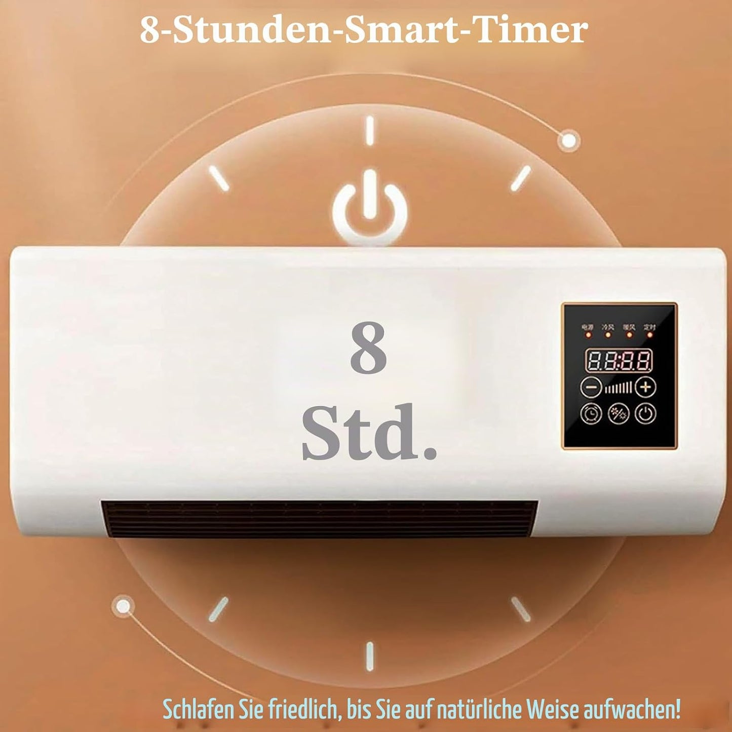 GENERIC Ventilateur Avec Télécommande, Silencieux Et économe En énergie Pour Les Chambres à Coucher.Frooître Rapide, Isolant Thermiquement, Facile à Assembler Sans Forage.Idéal Pour Le Bureau à Domicile Et Le