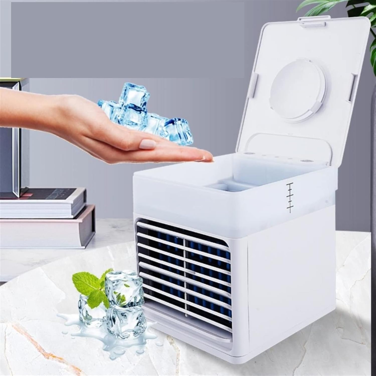  DieffematicKTY Climatiseur Mobile Air Cooler Portable Air Conditioner Humidifie Purifier Fan Mini Air Cooler Speeds For Personal Space/Office/Room