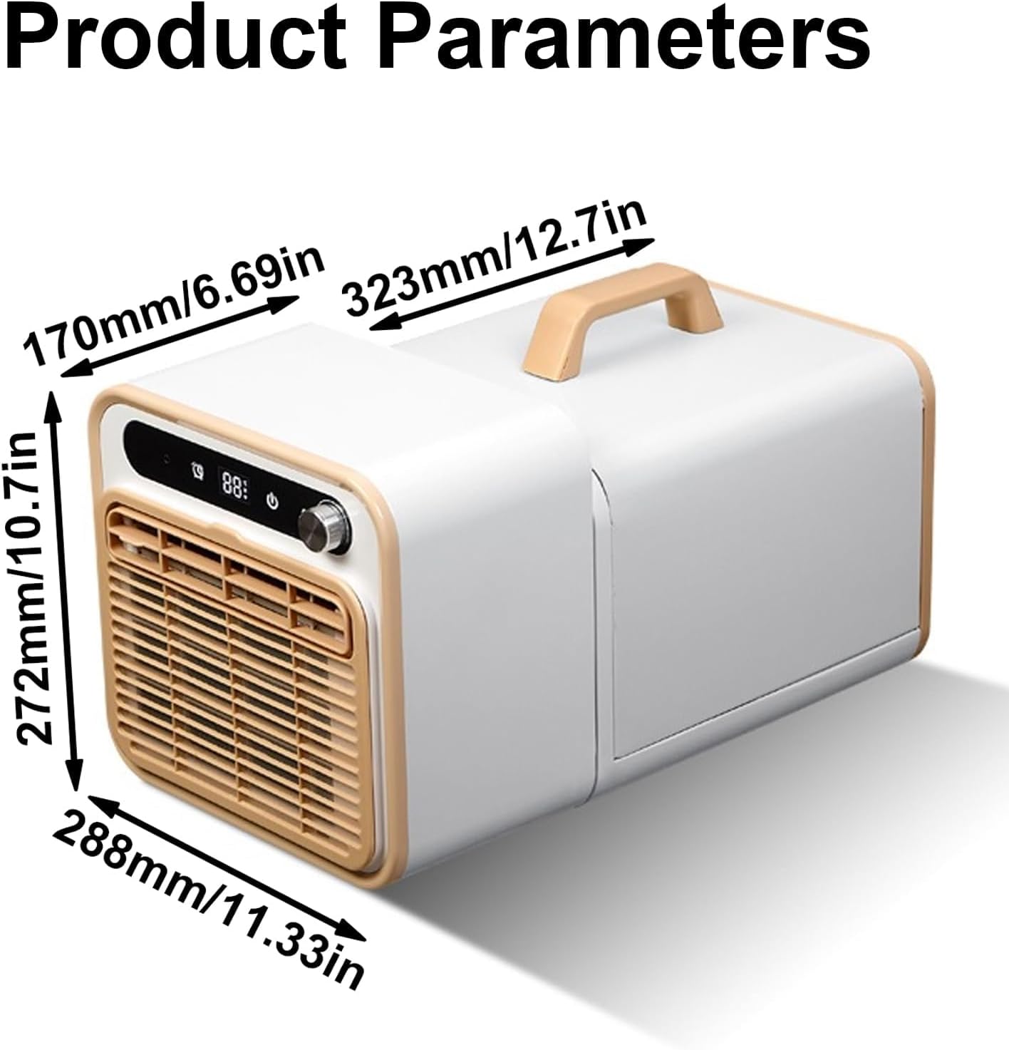 GENERIC Climatiseur Portable Split, 5000 Btu Unité De Refroidissement Silencieuse Et Intelligente Avec Commande Tactile & Minuterie De 12h – Multi-scènes Pour Chambre, Bureau, With 1.5-meter Connecting Pipe