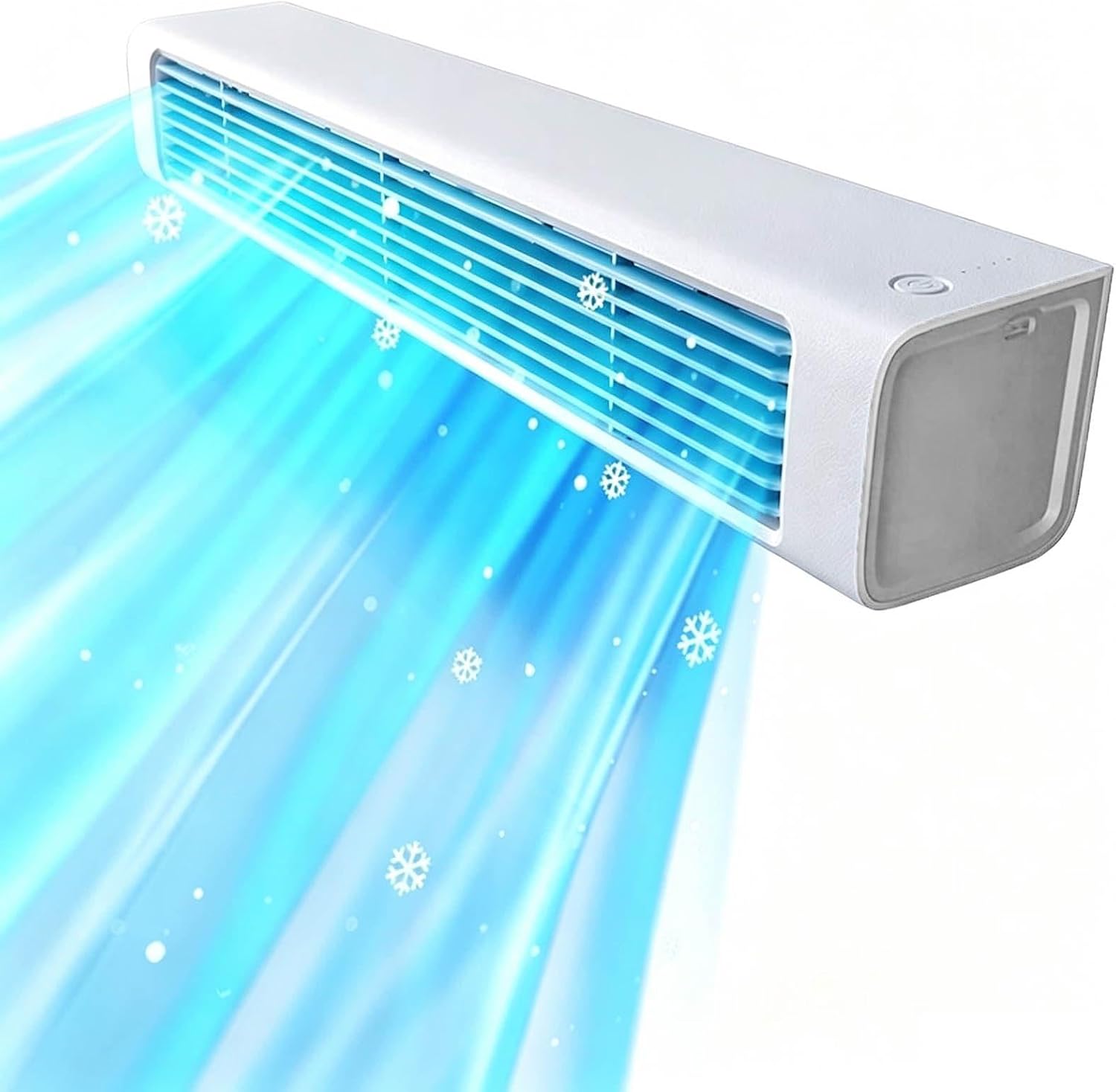  Climatiseur Mural Portable Avec Télécommande Et 3 Étapes, Tracas De Table Tranchées Pour Le Bureau Et La Maison, Refroidissement Sans Beau, Flexible À Placer, Idéal Pour Dormir Et Travailler, Concepti