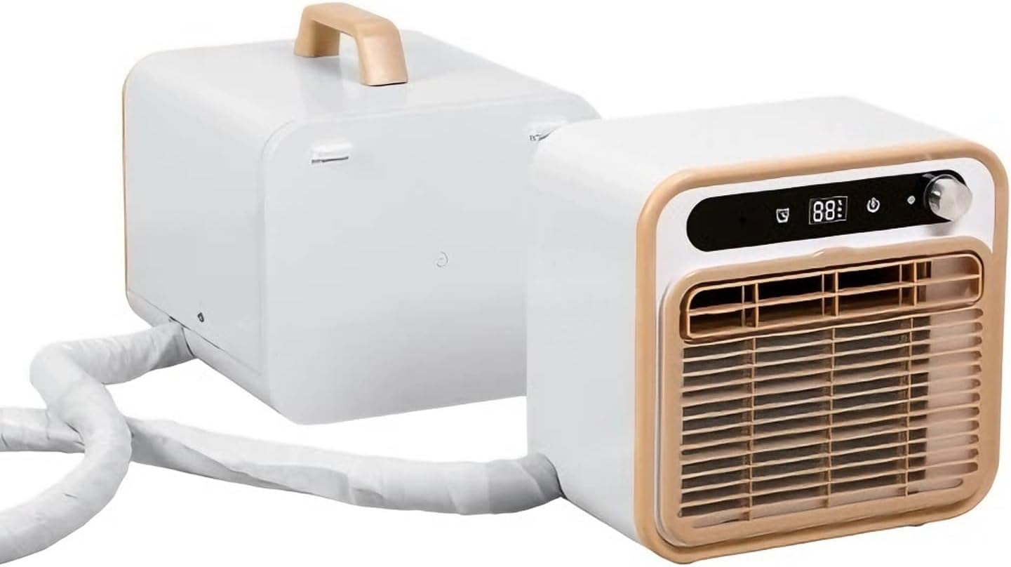 GENERIC Climatiseur Portable Split, 5000 Btu Unité De Refroidissement Silencieuse Et Intelligente Avec Commande Tactile & Minuterie De 12h – Multi-scènes Pour Chambre, Bureau, With 1.5-meter Connecting Pipe