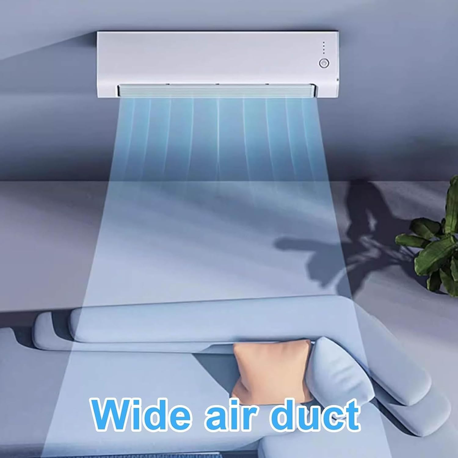  Climatiseur Mural Portable Avec Télécommande Et 3 Étapes, Tracas De Table Tranchées Pour Le Bureau Et La Maison, Refroidissement Sans Beau, Flexible À Placer, Idéal Pour Dormir Et Travailler, Concepti