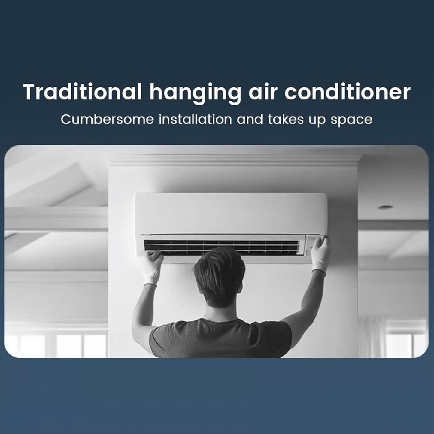  Ventilateur Climatiseur,Ventilateur D'Air Frais Pour Chambre | Rafraîchisseur D'Espace à Trois Vitesses Avec Recharge Sans Fil Pour Intérieur Extérieur Salle De Bains