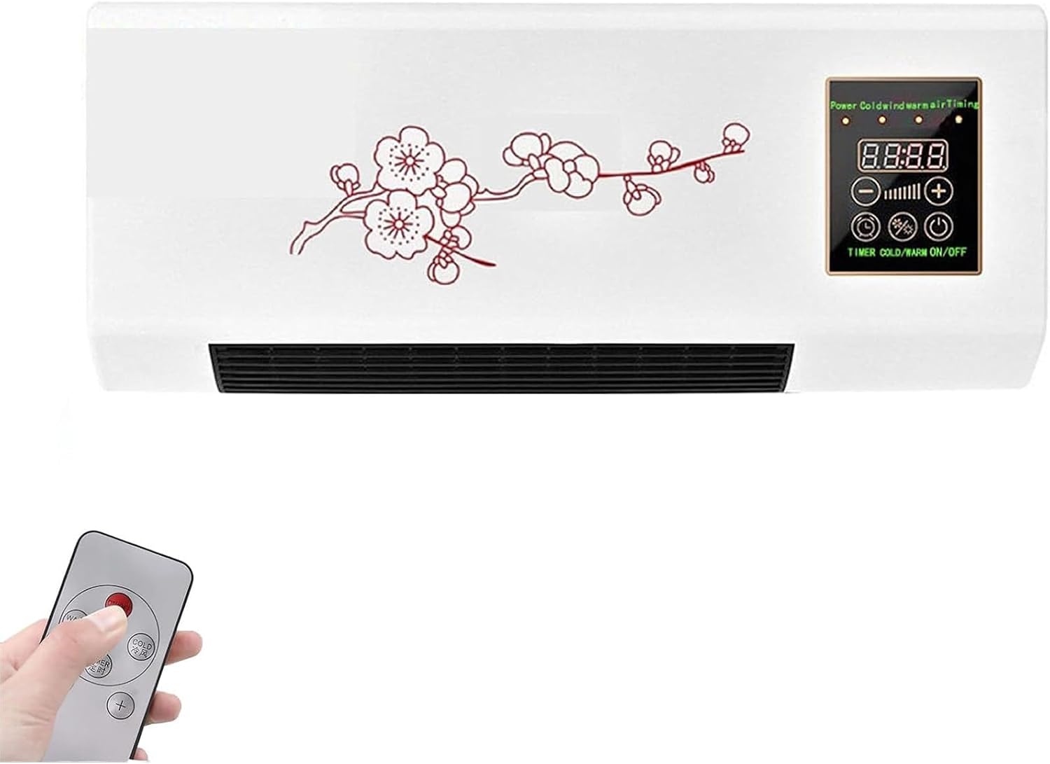 GENERIC Ventilateur Avec Télécommande, Silencieux Et économe En énergie Pour Les Chambres à Coucher.Frooître Rapide, Isolant Thermiquement, Facile à Assembler Sans Forage.Idéal Pour Le Bureau à Domicile Et Le