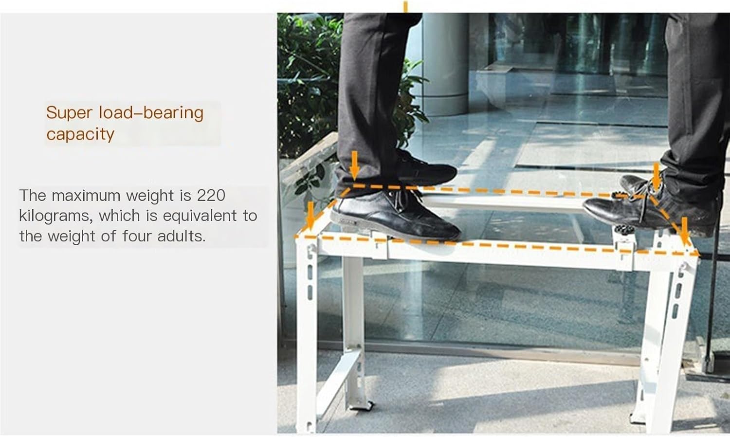  Mini Support Robuste Pour Climatiseur D'une Capacité De 204 Kg, Facile à Utiliser, Support AC Sans Conduit Pour Un Refroidissement Efficace, Idéal Pour La Maison Et Le Bureau