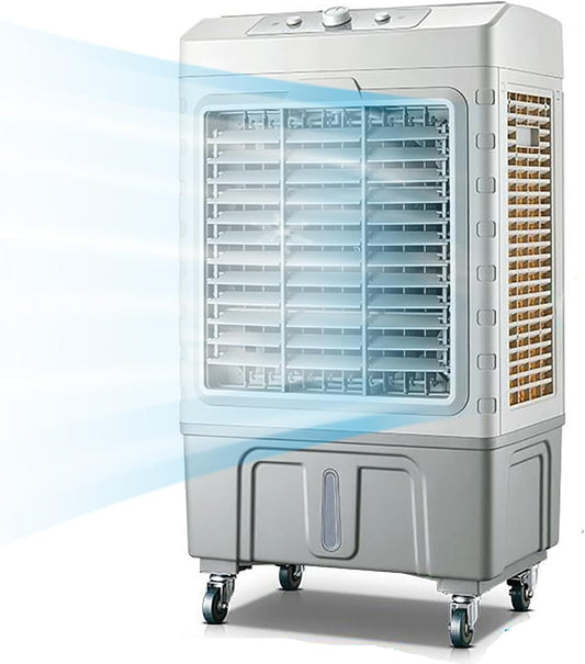  Refroidisseur D'air 3 En 1 Climatiseur Mobile Avec Réservoir D'eau De Grande Capacité De 80 L, Léger, Silencieux, 3 Vitesses De Vent Pour Une Utilisation Intérieure En Extérieur (Size : 80L)